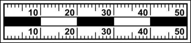 Měřítko 5 x 1 cm ČBM3